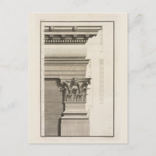Carte Postale Base, Capitale et Entablature du Pilaster