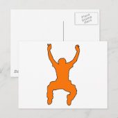 Carte Postale BASE Jumper Silhouette Falling Jump (Devant / Derrière)