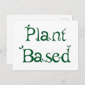 Carte Postale Basé sur le plante (Devant / Derrière)