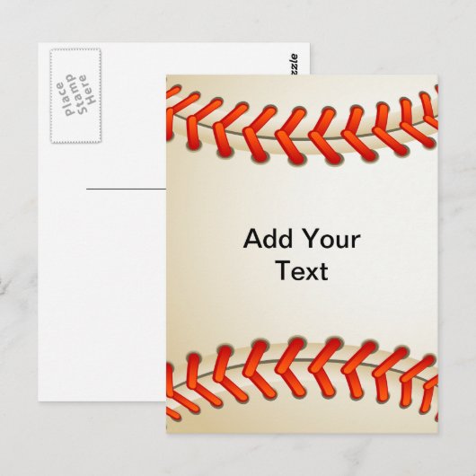 Carte Postale Baseball (Devant / Derrière)