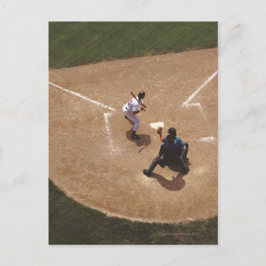 Carte Postale Baseball à Home Plate (Devant)