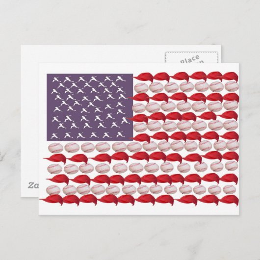 Carte Postale Baseball américain (Devant / Derrière)