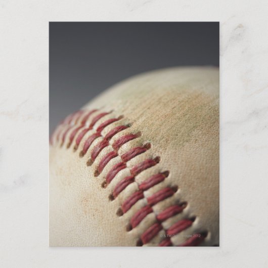 Carte Postale Baseball avec marque d'impact. (Devant)