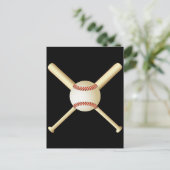 CARTE POSTALE BASEBALL BATEAUX ET BALL (Debout devant)