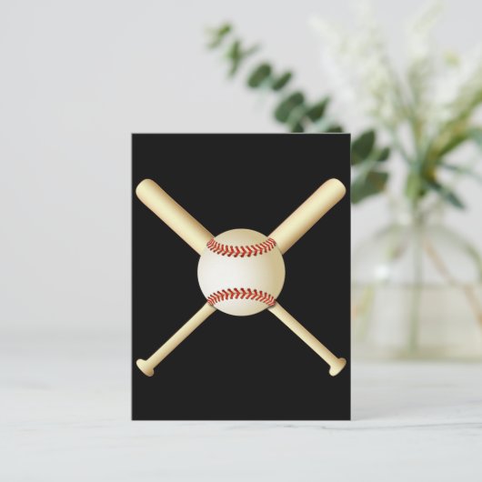 CARTE POSTALE BASEBALL BATEAUX ET BALL (Debout devant)
