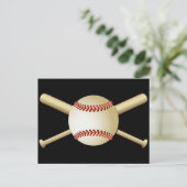 CARTE POSTALE BASEBALL & BATS (Debout devant)