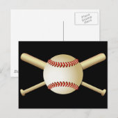 CARTE POSTALE BASEBALL & BATS (Devant / Derrière)