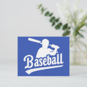 Carte Postale Baseball couleur personnalisé (Debout devant)