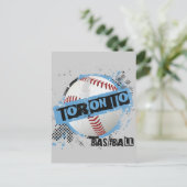 CARTE POSTALE BASEBALL DE TORONTO (Debout devant)