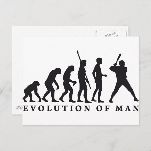 Carte Postale baseball d'évolution (Devant / Derrière)