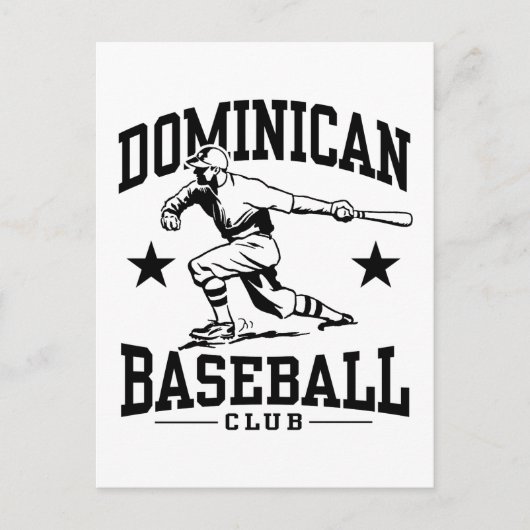 Carte Postale Baseball dominicain (Devant)