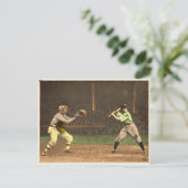 Carte Postale Baseball En Style Vintage (Debout devant)