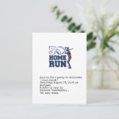 Carte Postale Baseball enregistrer la date 50e fête d'anniversai (Debout devant)