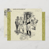 Carte Postale Baseball : Joueurs (Devant / Derrière)