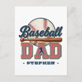 Carte Postale Baseball Papa - Classique (Devant)