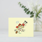Carte Postale Baseball Plongeuse Filles T-shirts et Cadeaux de S (Debout devant)