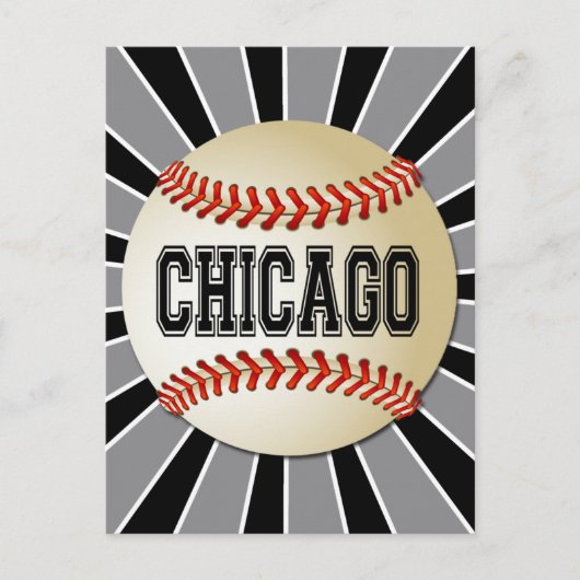 CARTE POSTALE BASEBALL RETRO CHICAGO (Devant)