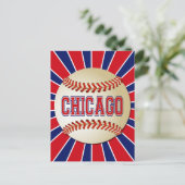 CARTE POSTALE BASEBALL RETRO CHICAGO (Debout devant)