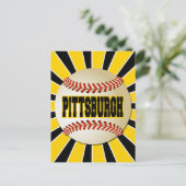 CARTE POSTALE BASEBALL RETRO PITTSBURGH (Debout devant)