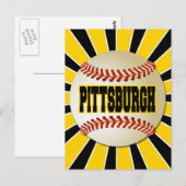 CARTE POSTALE BASEBALL RETRO PITTSBURGH (Devant / Derrière)