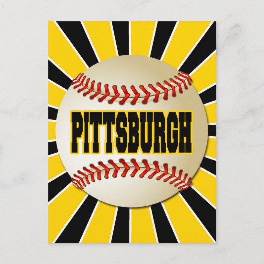 CARTE POSTALE BASEBALL RETRO PITTSBURGH (Devant)