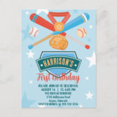 Carte Postale Baseball Rookie de l'année 1er anniversaire (Devant)