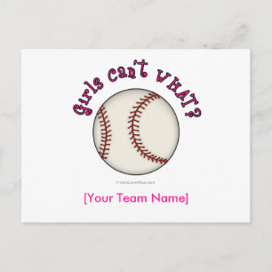 Carte Postale Baseball rose
