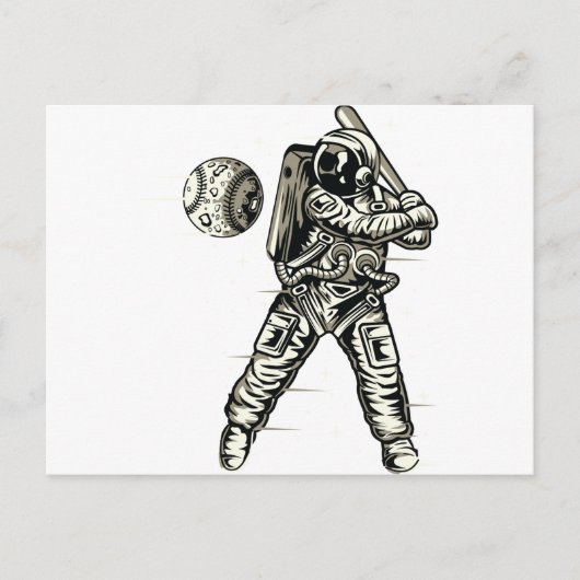 Carte Postale Baseball spatial (Devant)