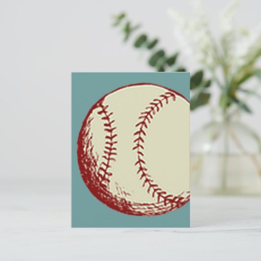 Carte Postale Baseball vintage (Debout devant)