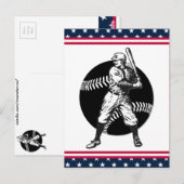 Carte Postale Baseball:Vintage (Devant / Derrière)