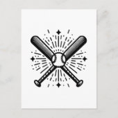 Carte Postale baseball vintage (Devant)