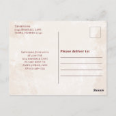 Carte Postale Baseball vintage All Star Simple Anniversaire (Dos)