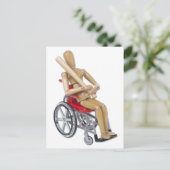 Carte Postale BaseballBatFauteuil roulant (Debout devant)