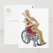 Carte Postale BaseballBatFauteuil roulant (Devant / Derrière)