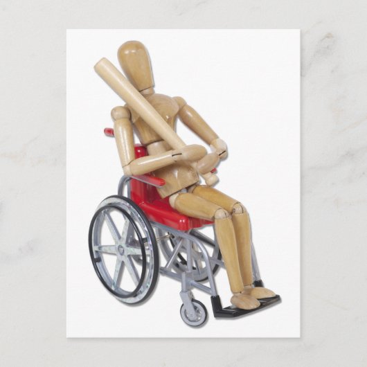 Carte Postale BaseballBatFauteuil roulant (Devant)