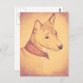 Carte postale Basenji (Devant / Derrière)