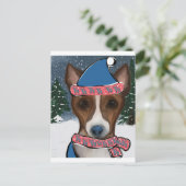 CARTE POSTALE BASENJI (Debout devant)