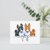 Carte Postale Basenji Buds (Debout devant)