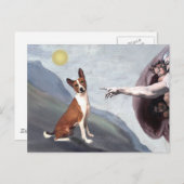 Carte Postale Basenji de Dieu (Devant / Derrière)