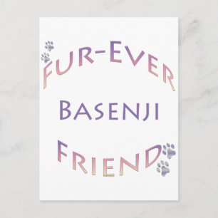Carte Postale Basenji Furever