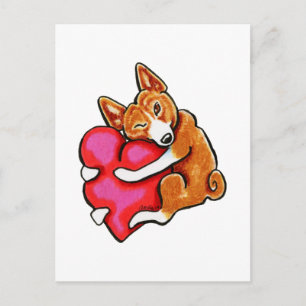 Carte Postale Basenji Love