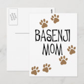 Carte Postale Basenji Maman (Devant / Derrière)