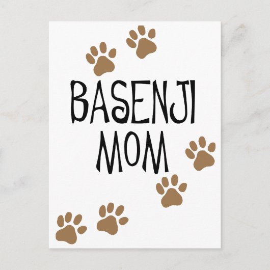 Carte Postale Basenji Maman (Devant)