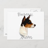 Carte Postale Basenji Maman 2 (Devant / Derrière)