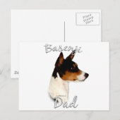 Carte Postale Basenji Papa 2 (Devant / Derrière)