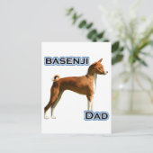 Carte Postale Basenji Papa 4 (Debout devant)
