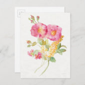 Carte Postale Basière blanche sur bleu (Devant / Derrière)