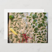 Carte Postale Basil et poivrons (Devant / Derrière)