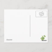 Carte Postale Basil Garden Aquarelle Herbe Art Pesto Ail (Dos)