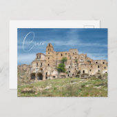 Carte Postale Basilicate de Craco Ghost (Devant / Derrière)
